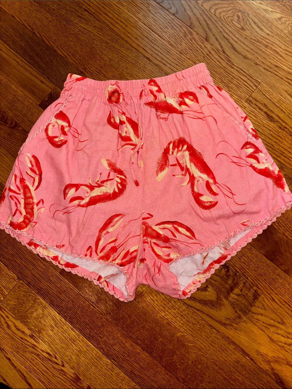 Farm Rio Linen Lobster Shorts Size S